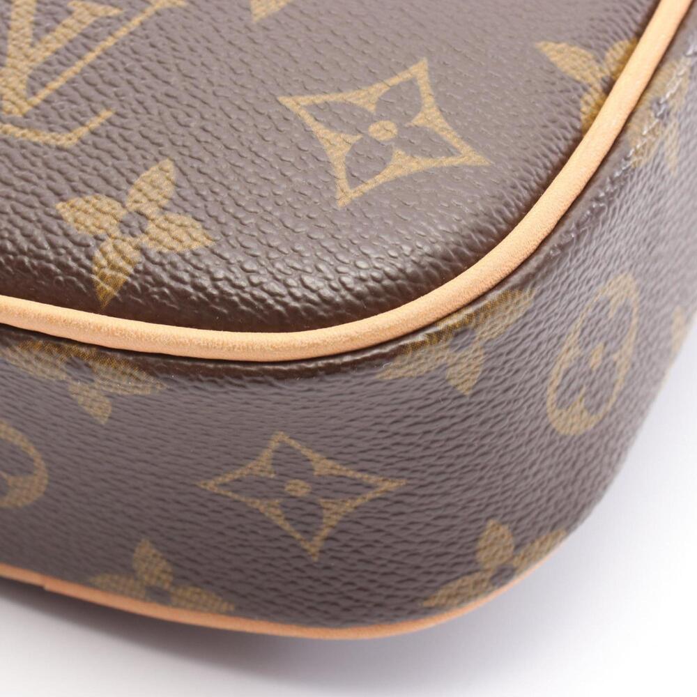 LOUIS VUITTON Brown Monogram Leather Pochette Hobo Bag - Picture 5 of 6